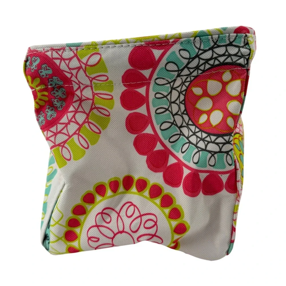 Thirty One Littles Carry All Caddy Floral Print Pink White‎ Green Mesh Pocket